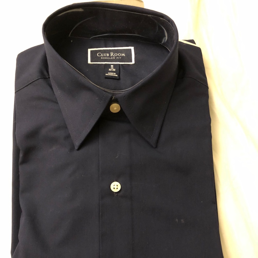 Navy Long Sleeve Shirt - Regular Fit